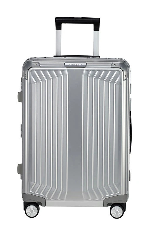 Samsonite - Lite Box ALU 55cm Small 4 Wheel Hard Suitcase - Aluminium - Image 2