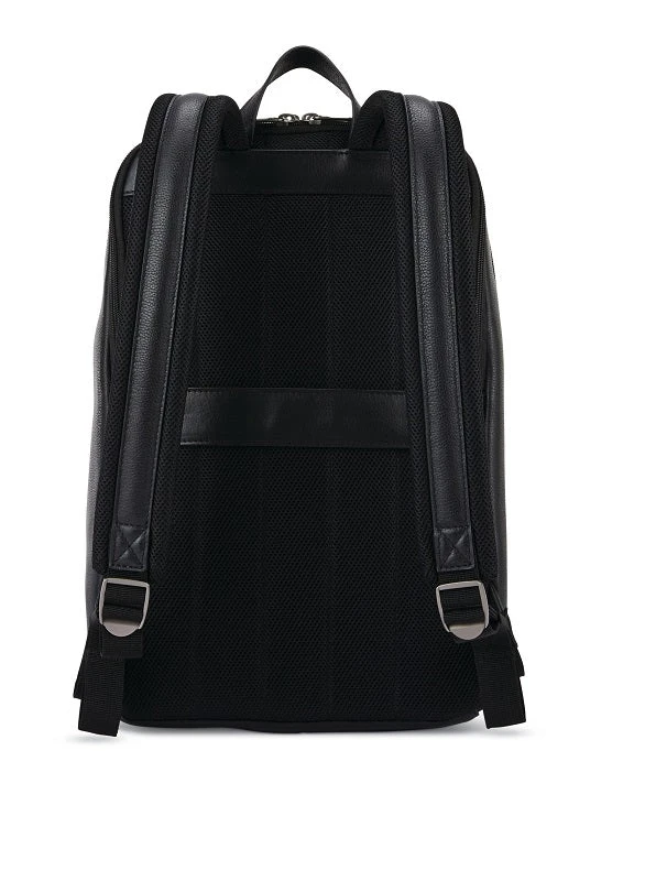 Samsonite - Classic Leather Slim Backpack - Black - Image 3