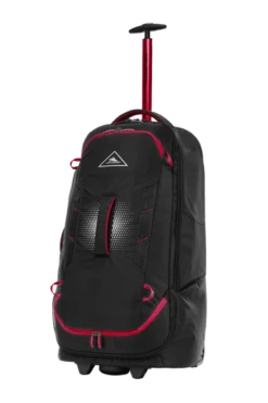 High Sierra - Composite V4 74cm Medium RFID Wheeled Duffle With Backpack Straps - Black/Red