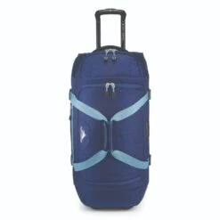 High Sierra - 71cm Fairlead Drop Bottom Wheeled Duffle - Navy/Graphite Blue