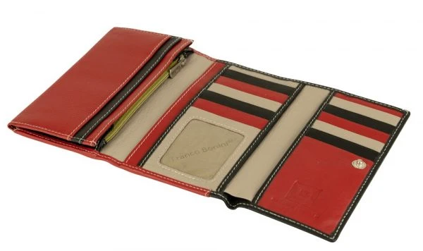 Franco Bonini - 16-012 11 Card RFID Leather Wallet - Black/Multi - Image 2