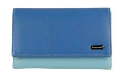 Franco Bonini - 16-012 11 Card RFID Leather Wallet - Blue/Multi