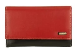Franco Bonini - 16-012 11 Card RFID Leather Wallet - Red/multi