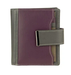 Franco Bonini - 21-01 RFID Ladies Leather Wallet - Purple/Multi