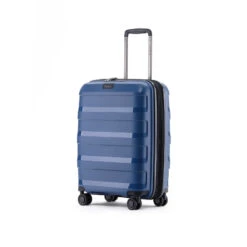 Tosca - Comet 20in Small 4 Wheel Hard Suitcase - Storm Blue