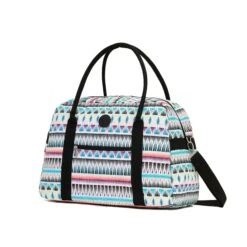 Tosca - TCA935 Fashion Tote/Duffle Bag - Beige/Multi