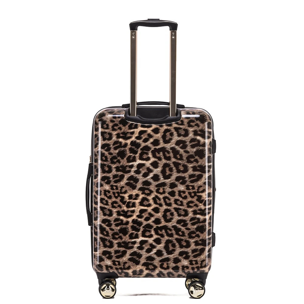 Tosca - 25in Medium 4 Wheel Hard Suitcase - Leopard - Image 3