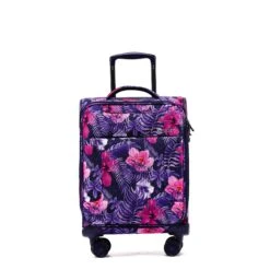 Tosca - So Lite 3.0 20in Small 4 Wheel Soft Suitcase - Flower
