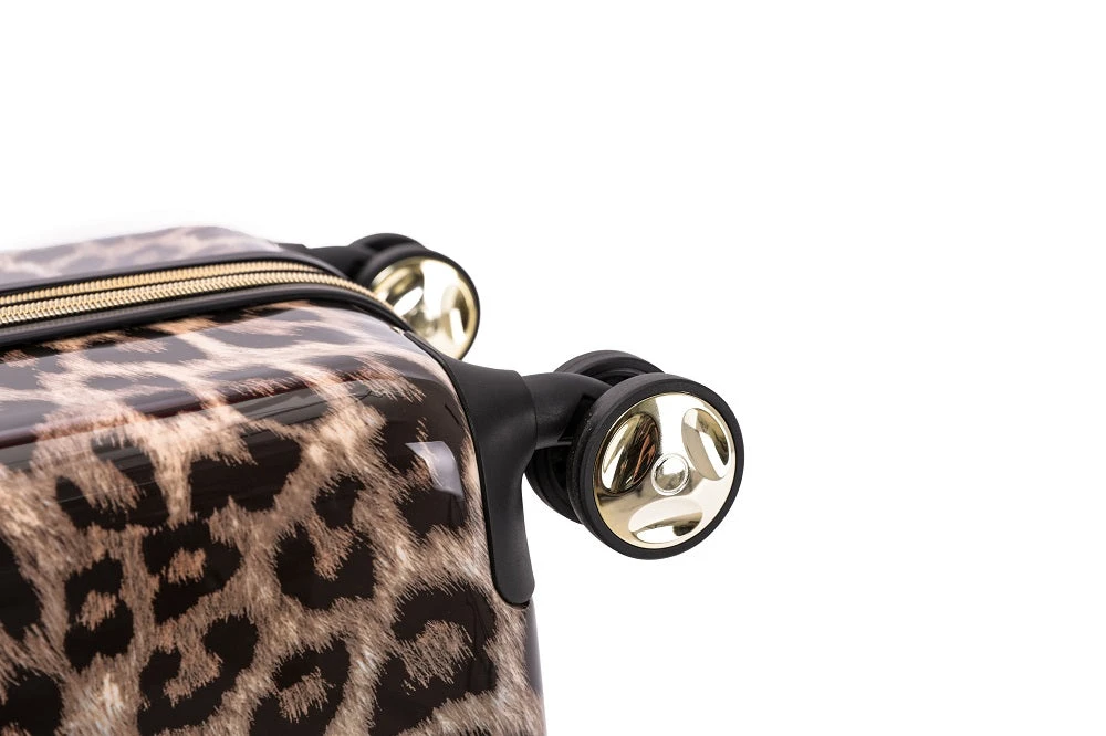 Tosca - 25in Medium 4 Wheel Hard Suitcase - Leopard - Image 5