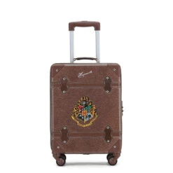 Warner Bros Harry Potter - Hogwarts WB030 19in Small 4 Wheel Hard Suitcase - Brown