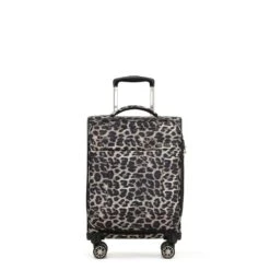 Tosca - So Lite 3.0 19in Small 4 Wheel Soft Suitcase - Leopard
