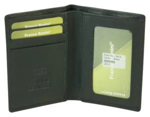Franco Bonini - Leather RFID Credit Card Holder - Black - Image 2