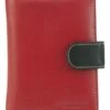 Franco Bonini - 2907 Ladies 24 Card Leather Wallet - Red/Multi
