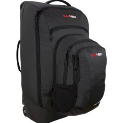 Black Wolf - 80L Dual Shuttle Wheeled Backpack - Black