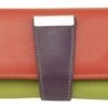 Franco Bonini - 4207 Ladies Large Leather Wallet - Orange/Multi