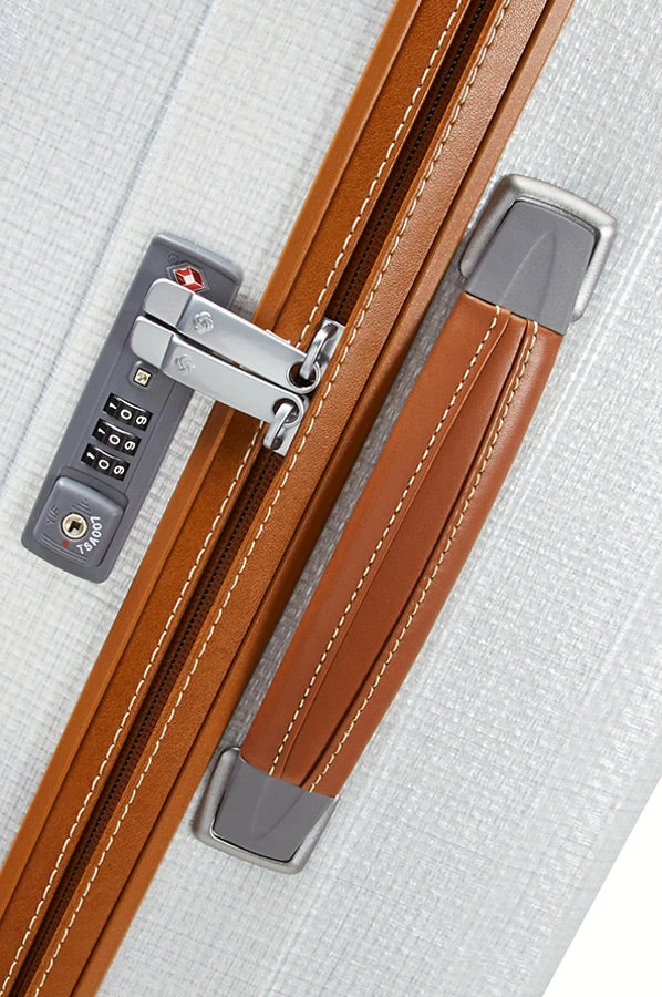 Samsonite - Lite Cube Deluxe 76cm Large 4 Wheel Hard Suitcase - Aluminium - Image 7