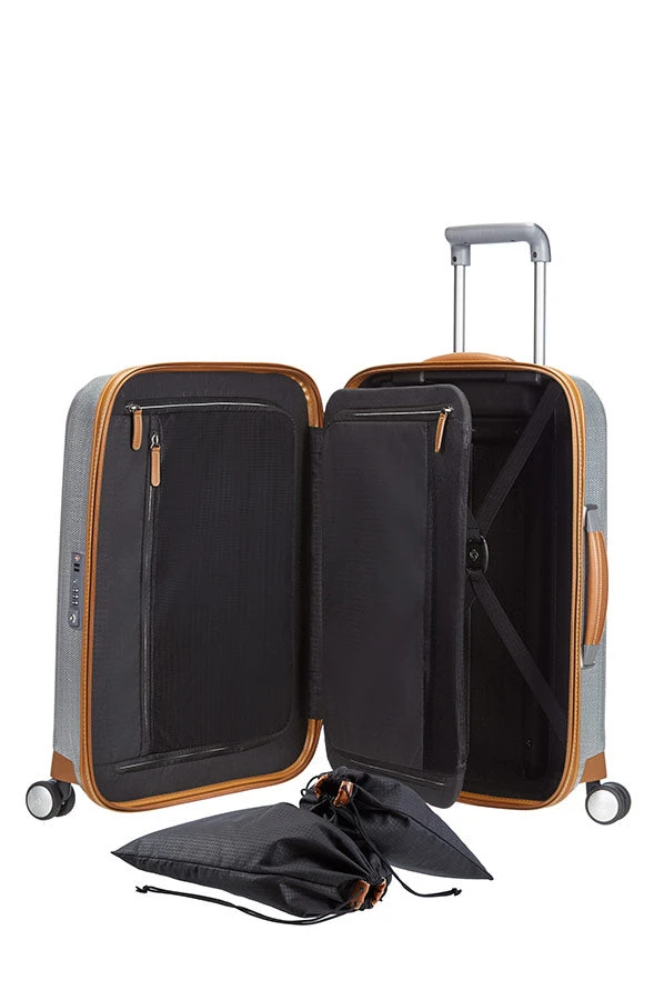 Samsonite - Lite Cube Deluxe 68cm Medium 4 Wheel Hard Suitcase - Aluminium - Image 5