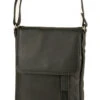 Franco Bonini - 7020 Small Leather Crossbody Phone Bag - Black