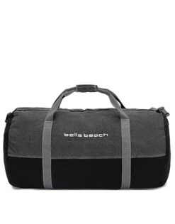 Bells Beach - Canvas Large Barrel Duffle Bag - Black