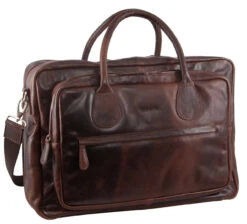Pierre Cardin Rustic Leather Business/Overnight Bag