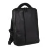 Pierre Cardin Pebbled Leather Laptop Backpack PC3297 Black *DC