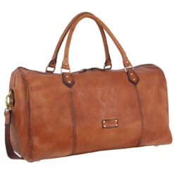 Pierre Cardin - 56cm Leather Overnight Bag PC3335 - Cognac