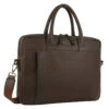 Pierre Cardin - Mens Leather Business Computer Bag With Multiple Compartments PC3504- Brown