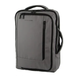 Pierre Cardin - PC3623 Top & Side Handle 15in Laptop Backpack W USB Port - Black