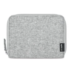 Pacsafe - RFIDsafe™ LX150 RFID Blocking Zippered Passport Wallet - Tweed Grey