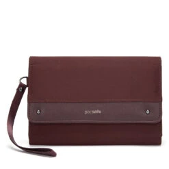 PacSafe - RFIDsafe RFID Blocking Clutch Wallet - Merlot