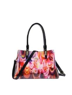 Serenade - Rainbow SH98-0378 Grip Handle Leather Handbagbag