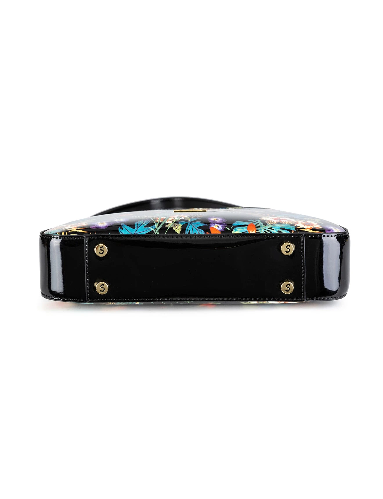 Serenade - SN3-0821 Tahiti Patent - Black Floral - Image 5