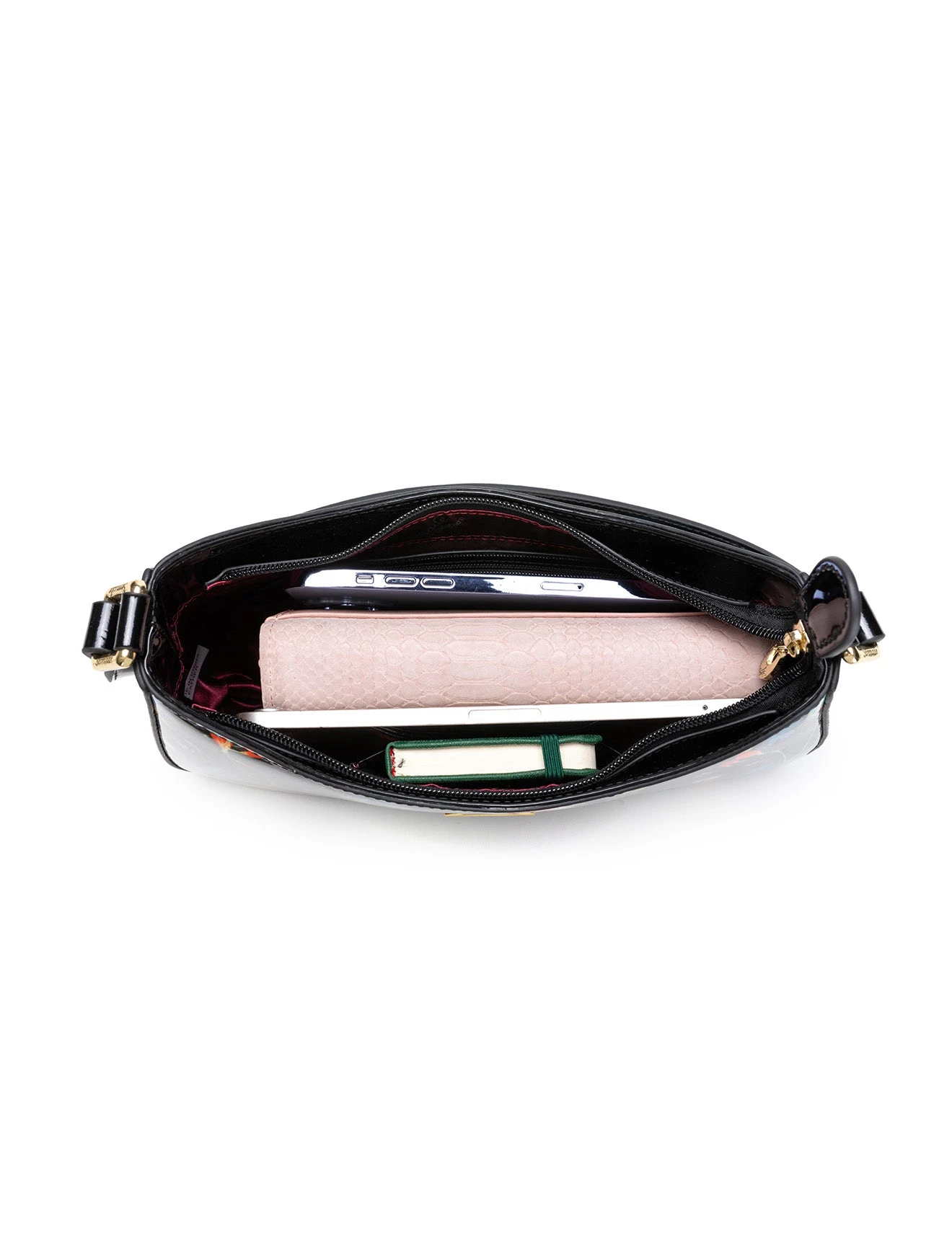 Serenade - SN3-0821 Tahiti Patent - Black Floral - Image 7