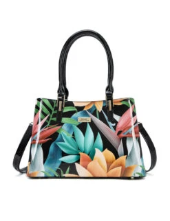 Serenade - SN72-0378 Betsy Grip Handle Leather Bag