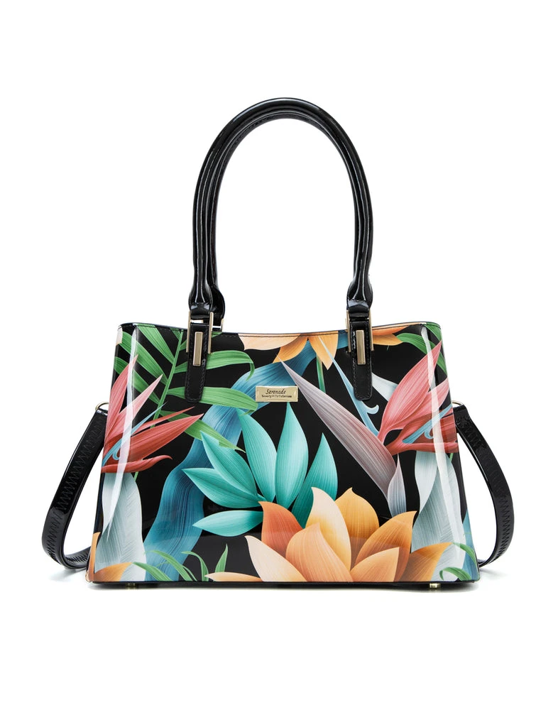 Serenade - SN72-0378 Betsy Grip Handle Leather Bag