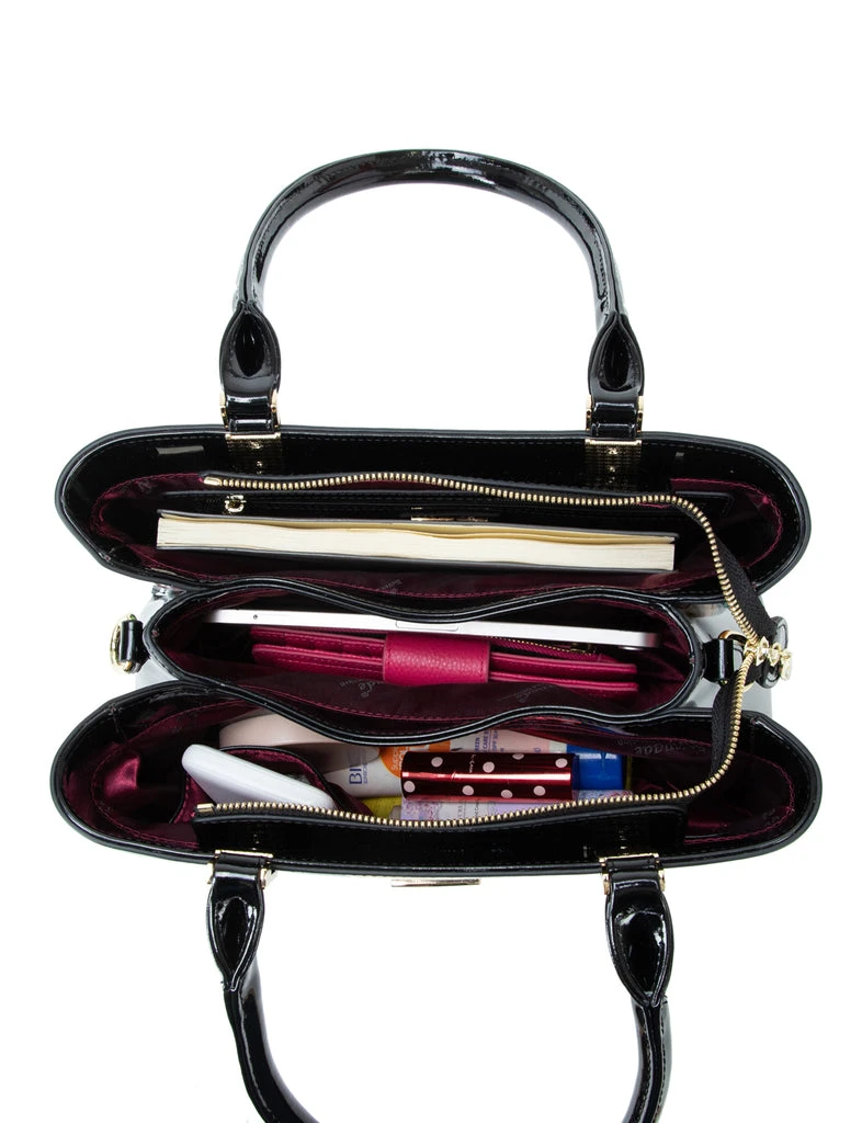 Serenade - SN72-0378 Betsy Grip Handle Leather Bag - Image 8