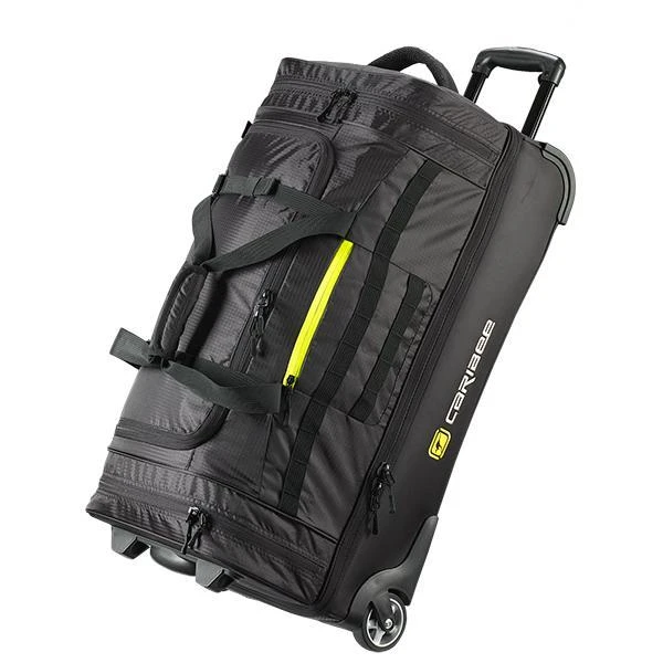 Caribee - Scarecrow DX 70 Duffle On Wheels - BLACK/YELLOW