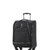 Tosca - Sky High 20in Small 4 Wheel Soft Suitcase - Black/Grey