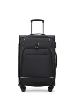 Tosca - Sky High 29in Large 4 Wheel Soft Suitcase - Black/Grey