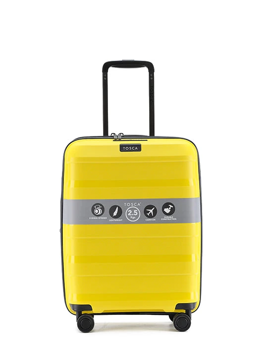 Tosca - Comet TCA200 20in SmallSpinner Suitcase - Yellow - Image 2