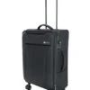 Tosca - So Lite 3.0 25in Medium 4 Wheel Soft Suitcase - Black