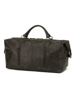 Tosca - VG001 Vegan Leather Duffle Bag - Black