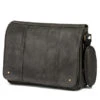Tosca - VG004 Vegan Leather Messenger Bag - Black