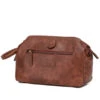 Tosca - VG006 Vegan Leather Wash Bag - Brown