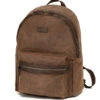 Tosca - Waxed Canvas Backpack - Brown