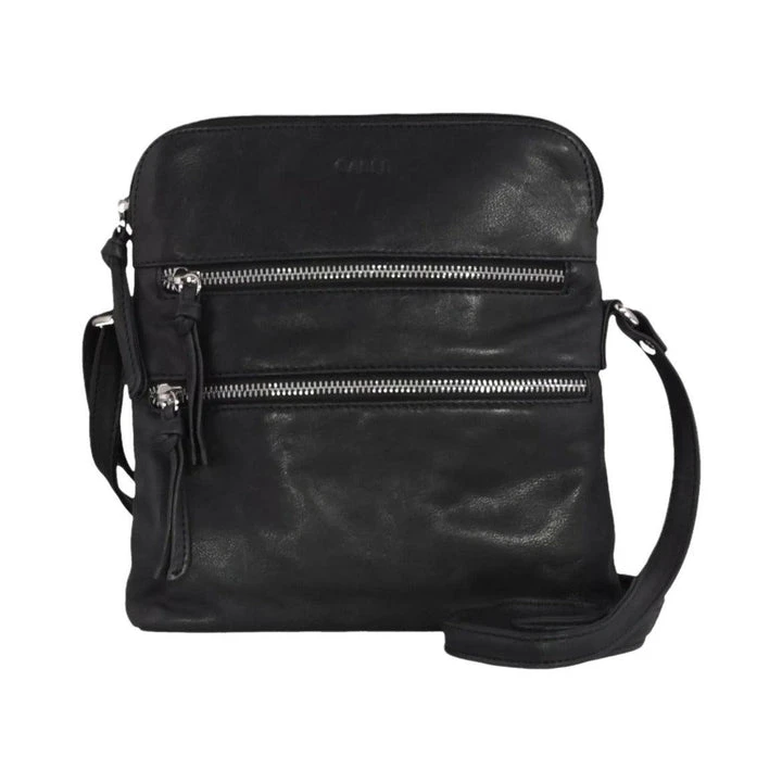 Gabee LW69409 Black Ashleigh Leather Cross Body Bag