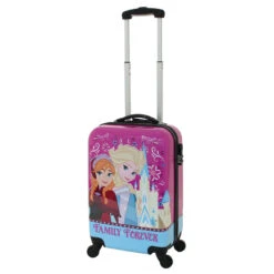 Disney - Frozen DIS108 19in Small 4 Wheel Hard Suitcase - Pink