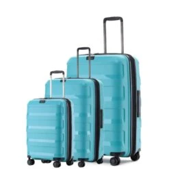 Tosca - COMET SET Of 3 Suitcases - Teal